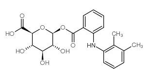 甲芬那酰基-β-D-葡糖醛酸结构式