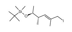(4S,5S)-5-((1,1-dimethylethyl)dimethylsiloxy)-2,4-dimethyl-1-iodo-2-hexene Structure