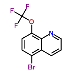 5-溴-8-(三氟甲氧基)喹啉结构式