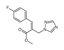 (E)-2-((1H-1,2,4-噻唑-1-基)甲基)-3-(4-氟苯基)丙烯酸甲酯结构式