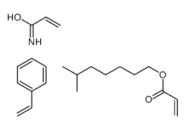 6-methylheptyl prop-2-enoate,prop-2-enamide,styrene Structure