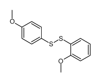1-methoxy-2-[(4-methoxyphenyl)disulfanyl]benzene结构式