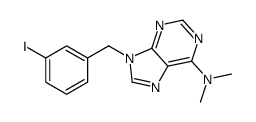 9-[(3-iodophenyl)methyl]-N,N-dimethylpurin-6-amine Structure