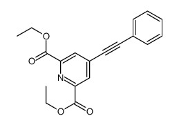 diethyl 4-(2-phenylethynyl)pyridine-2,6-dicarboxylate结构式