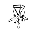 {1,2-bis(dimethylphosphino)ethane}2(η5-cyclopentadienyl)(chloro)zirconium(II)结构式