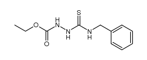 3-benzylthiocarbamoyl-carbazic acid ethyl ester Structure