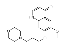 6-(甲基氧基)-7-{[3-(4-吗啉)丙基]氧基}-4-羟基喹啉结构式