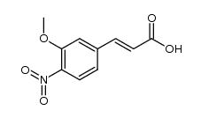 3-(3-Methoxy-4-nitrophenyl)-2-propenoic acid Structure