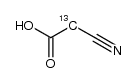 [2-13C]-cyanoacetic acid Structure