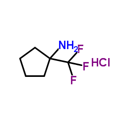 (±)-1-(三氟甲基)环戊胺 盐酸盐结构式