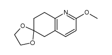 (+/-)-7',8'-dihydro-2'-methoxyspiro[1,3-dioxolane-2,6'(5'H)-quinoline]结构式