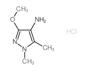 3-methoxy-1,5-dimethyl-1H-pyrazol-4-amine(SALTDATA: HCl) Structure