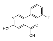 5-(3-fluorophenyl)-2-oxo-1H-pyridine-4-carboxylic acid结构式