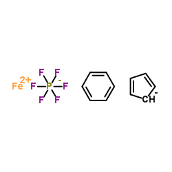 η-苯基(η-环戊二烯)铁(II)六氟磷酸盐结构式