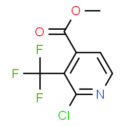 2-氯-3-(三氟甲基)异烟酸甲酯结构式