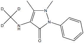 4-甲基氨基安替比林-D3结构式
