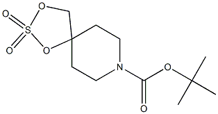 8-Boc-2,2-二氧代-1,3-二氧杂-2-硫杂-8-氮杂螺[4.5]癸烷结构式