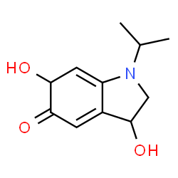 5H-Indol-5-one,1,2,3,6-tetrahydro-3,6-dihydroxy-1-(1-methylethyl)-(9CI) Structure