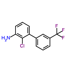 2-chloro-3'-(trifluoromethyl)biphenyl-3-amine Structure