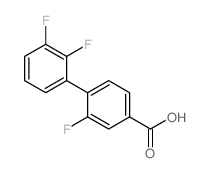 4-(2,3-二氟苯基)-3-氟苯甲酸结构式