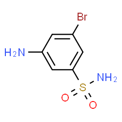 3-氨基-5-溴苯-1-磺酰胺结构式