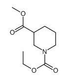 1,3-哌啶二羧酸 1-乙基 3-甲酯结构式