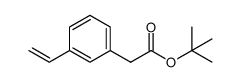 2-(3'-vinylphenyl)-acetic acid tert-butyl ester结构式