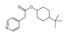 4-tert-butylcyclohexyl 4-pyridylacetate Structure