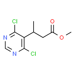 3-(4,6-二氯-5-嘧啶基)丁酸甲酯结构式
