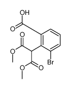 3-bromo-2-(1,3-dimethoxy-1,3-dioxopropan-2-yl)benzoic acid Structure