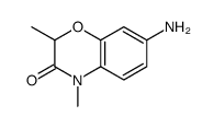 7-amino-2,4-dimethyl-2H-1,4-benzoxazin-3(4H)-one(SALTDATA: FREE) Structure