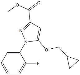 5-(cyclopropylmethoxy)-1-(2-fluoro-phenyl)-1H-pyrazole-3-carboxylic acid methyl ester Structure