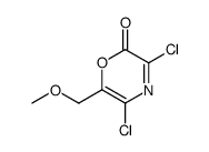 2H-1,4-Oxazin-2-one,3,5-dichloro-6-(methoxymethyl)- Structure