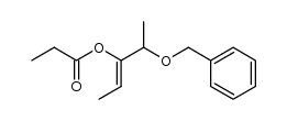 (Z)-3-propionyloxy-4-benzyloxy-2-pentene Structure