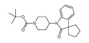 4-(2-氧代螺[环戊烷-1,3-吲哚啉]-1-基)哌啶-1-羧酸叔丁酯结构式