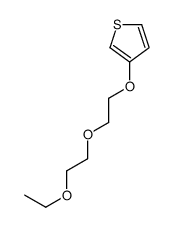 3-(2-(2-乙氧基乙氧基) 乙氧基)噻吩结构式