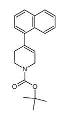 tert-Butyl 1,2,3,6-tetrahydro-4-(1-naphthyl)pyridine-1-carboxylate结构式