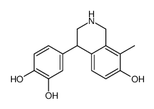4-(3,4-dihydroxyphenyl)-7-hydroxy-8-methyl-1,2,3,4-tetrahydroisoquinoline Structure