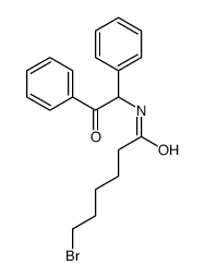 6-bromo-N-(2-oxo-1,2-diphenylethyl)hexanamide Structure