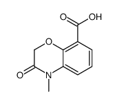 4-Methyl-3-oxo-3,4-dihydro-2H-1,4-benzoxazine-8-carboxylic acid Structure