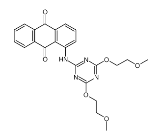1-[[4,6-Bis(2-methoxyethoxy)-1,3,5-triazin-2-yl]amino]-9,10-anthracenedione Structure