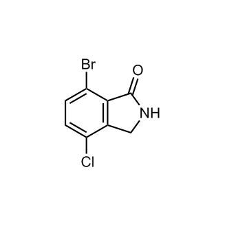 7-溴-4-氯异吲哚-1-酮结构式