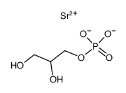 (+-)-phosphoric acid mono-(2,3-dihydroxy-propyl ester), strontium compound Structure