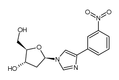 1-(2-deoxy-β-D-ribofuranosyl)-4-(3-nitrophenyl)imidazole Structure