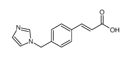3-[4-(imidazol-1-ylmethyl)phenyl]prop-2-enoic acid Structure