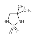 3,3-二甲基-[1,2,5]噻二唑烷 1,1-二氧化物结构式
