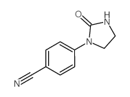 4-(2-氧代咪唑啉-1-基)苯甲腈结构式