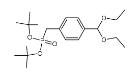di-tert-butyl 4-(diethoxymethyl)benzylphosphonate Structure