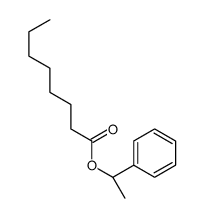 [(1R)-1-phenylethyl] octanoate Structure