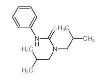 Thiourea,N,N-bis(2-methylpropyl)-N'-phenyl- Structure